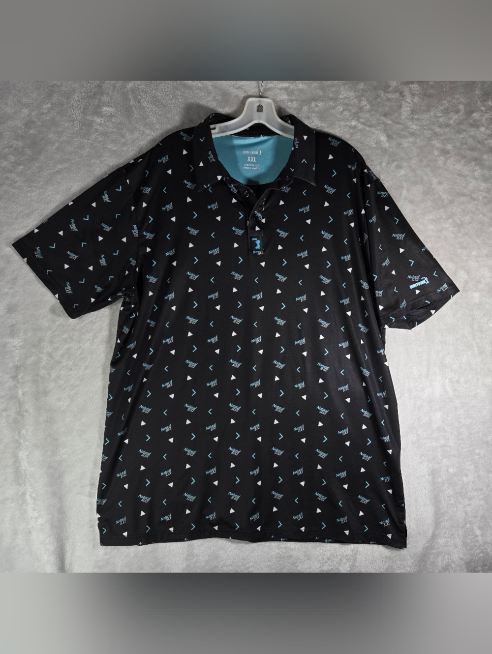 Bogey Bros Natural Slice Polo Shirt Mens Size XXL 2XL Black Golf Performance